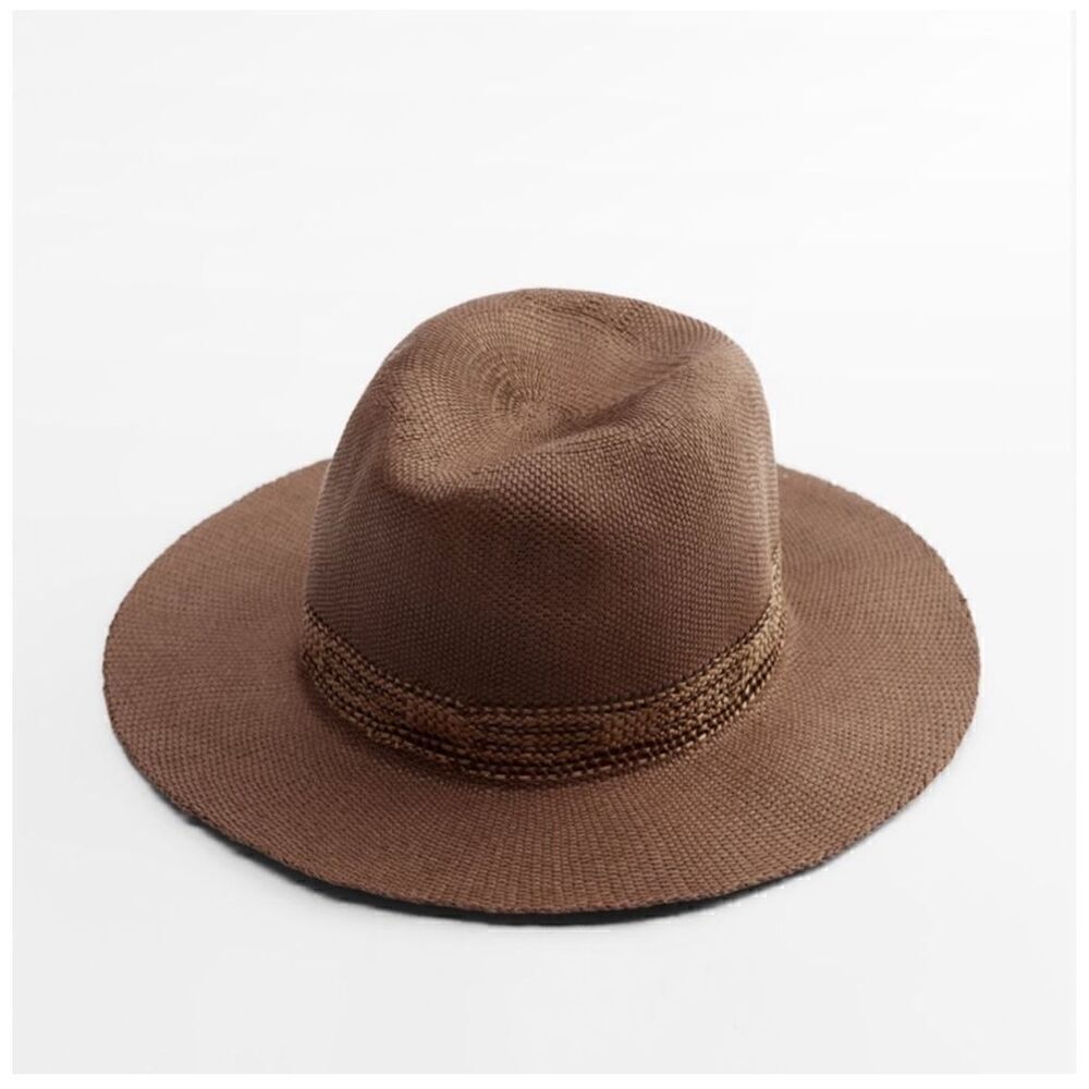 NWT ZARA WOVEN RANCHER HAT Size S